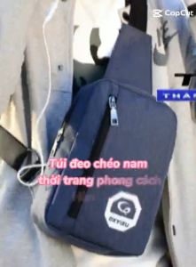 Túi đeo chéo đeo ngực nam thời trang phong cách Hàn Quốc 208188 3(xanh)