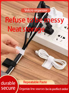 Computer network cable harness pasting buckle table bottom wire sorting adhesive socket wire routing fixture