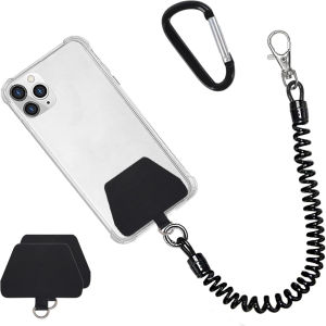 Anti-Drop Phone Lanyard W/ Patch Anchor Elastic Strap for Outdoor Sports Fits iPhone Samsung & All Smartphones