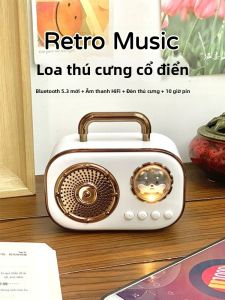 Loa Bluetooth Cầm Tay Retro Mini Âm Thanh Chất Lượng Cao Loa Siêu Bass Quà Tặng Sinh Nhật 322D Loa Di Động Thiết Bị Âm Thanh