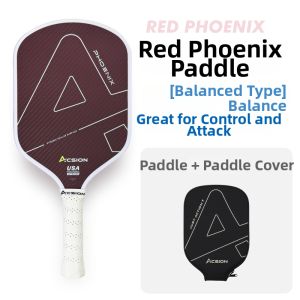 ACSION | Red Blue Phoenix Kevlar Carbon Fiber T700 Pickleball Paddle Set