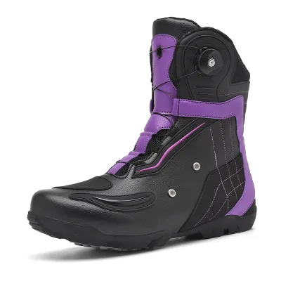 Leather Waterproof Motorcycle Boot Motorcycle Boots Sports Shoes Motorcycle Equipment Bicycle Boots Retro Riding Shoes Motor Van