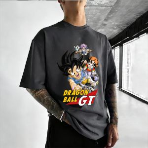 2026 Summer Hot Sale Dragon Ball Anime Pattern Family Parent-child T-shirts High Quality Short Sleeved Harajuku Streetwear Tops
