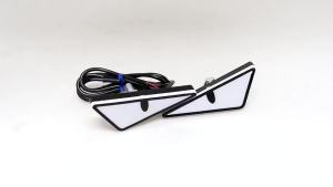 Car LED Devil Eyes Light Demon Eyes Headlight Motorcycle Mini Turn Signal Flasher Tail Lamp Auto Decoration Lights Universal
