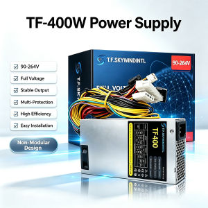 T.F.SKYWINDINTL(TFSKYWINDINTL) | 1 PC TFX 350W PC Power Supply Japanese Capacitors Non-Modular Output Quiet & Low Noise Stable Power Delivery Wide 90V-264V