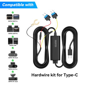 Bộ Kit Cài Đặt Cố Định DDPAI Cho Camera Ô Tô Giám Sát Đỗ Xe 24H Tương Thích Với Dòng Z60/Z50/N5/N3/N2/N1/MINI2X/A400 - Phụ Kiện Camera Hành Trình Ô Tô