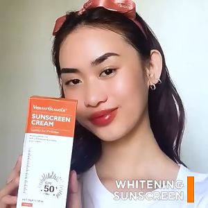 Vibrant Glamour Sunscreen Cream Whitening Sunscreen Intensive UV Sunblock Cream Sunscreen for Face and Body SPF50+ UVA/UVB