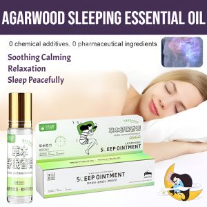 Agarwood Sleeping Essential Oil Plant Extract External Use Sleep Aid Essential Oil Herbal Sleep Balm Promotes Sleep Relieve Stress