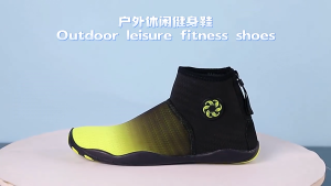 RUGGA Gradient knitted mesh shoes with non-slip rubber soft soles taking into account both indoor and outdoor needs