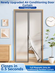 LUOYOUTE | Windproof Air Blocking Transparent Magnetic Plastic Door Curtain