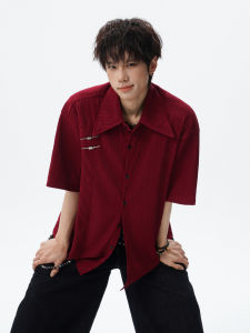 WUKONGYOUHUO | Summer Texture Pure Color Short Sleeve Shirt For Men and Couples