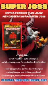 Jamu ayam SUPER JOSS - extrafooding plus jamu / per bungkus