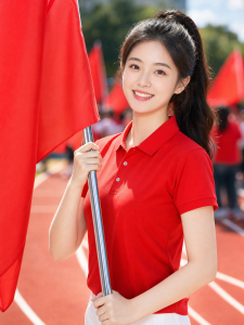 Customized Red Short Sleeve T-Shirt