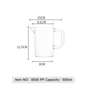 JB PRODUCTS กาต้มน้ำพลาสติกเย็นทนอุณหภูมิสูง ถ้วยตวง PP พร้อมสเกล 5L หม้อต้มน้ำผลไม้ความจุขนาดใหญ่ ชานม กาต้มน้ำโรงแรม