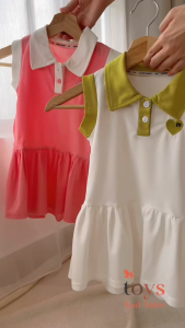 READY STOCK POLO DRESS FOR LITTLE GIRL :: DRESS FOR CASUAL SPORT & DAILY WEAR FOR LITTLE GIRL