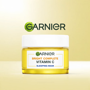 Garnier Bright Complete Vitamin C Sleeping Mask 18ml/50ml - Brightens Hydrates and Nourishes Skin Overnight