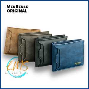 Dompet Pria Lipat Kulit PU Impor Branded MENBENSE Bahan Lentur Eksklusif