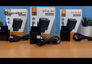 LCH019 - Charger LENYES LCH-019 2.4A 2USB adapter dengan kabel charger original