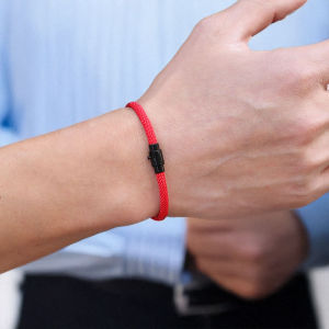 Noter Stylish Men Bracelet With A Grade 4mm Rope Multi Color Multi Size Selectable Braided Fabric Boyfriend Wrist Accessories