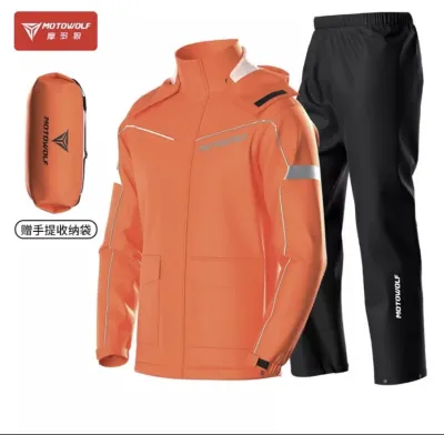 MOTOWOLF MDL 0403 / ⚡️..0403B เสื้อและกางเกงกันฝน สำหรับขี่มอเตอร์ไซค์ ชุดกันฝน กันน้ำ กันลม กันแดด เสื้อกันฝน ( สินค้าพร้อมส่งจากไทยส่งทุกวัน 24ชั่วโมง )