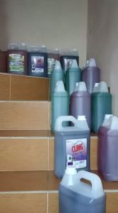 Deterjen Laundry Aroma Lavender & Detergent Liquid Super Cling Klar 5 Liter