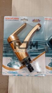 SOLIGEN Kran Wastafel Plastik ABS M01D Up Down Cuci Piring Tangan Air White Black Chrome Gold rj