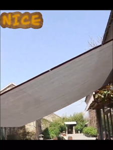 สแลนกันแดด100% ตาข่ายบังแดด ผ้าใบบังแดด ม่านบังแดด ผ้าสแลนกันแดด เพิ่มความหนาและเข้มข้น กันยูว สีเทา