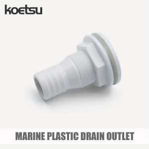KOETSU Marine Plastic Drain White Boat Drainage Pipe for Bathroom Kitchen
