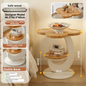 QYLIFE | Portable Bedside Storage End Table