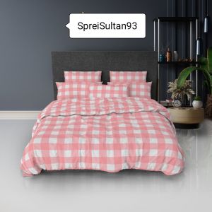 Bedcover set 180x200 160x200 120x200 bahan katun disperse adem lembut bed cover motif kotak aesthetic murah terlaris Bedcover set motif kekinian free tas bedcover cocok untuk kado pernikahan