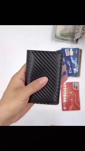 Car Rfid Wallets Automatic Pop-up Bank Credit Cardholder Case For Skoda Octavia Superb Rapid Kodiaq Karoq Fabia Kamiq Roomster