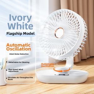 SUOTU | Oscillating Quiet USB Rechargeable Desktop Fan Long Battery Life