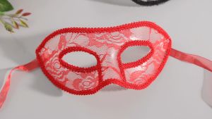 Women Masquerade Mask Party Prom Ball Lace Mask Back Straps Tie Half Face Mask for Halloween Mardi Gras Party