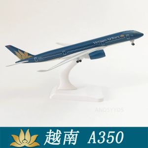 Airbus A350 20cm Vietnam Airlines Aircraft Model Toy 350 Alloy Model Planes With Landing Gear Aircraft Models Collection