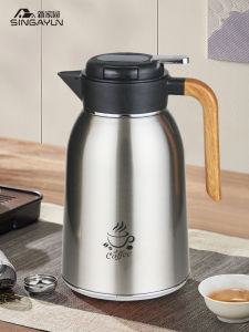 Large Capacity Glass Inner Tea Brewing Pot with Filter for Office Use Home Heating Water Pot Modern Simple Style Metal Shell