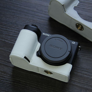 Leather Dual Camera Case Base for Sony ZVE10ii A6700 A7C2 A6400 A6100 ZV1M2 Digital Camera Accessories Simple Style Artificial Leather