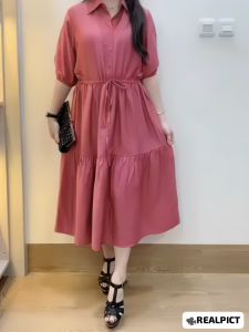 JESS Dress Korea - Longdress Wanita - Midi Dress
