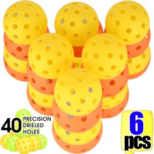 Pickleball 74MM Durable 40 HolesOutdoor 6/12Pcs Pickleballs 26g Outdoor for Competition pickleball Packs of Pickleballs