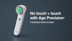 Braun BNT 400 No Touch + Touch Thermometer Forehead Thermometer with Age Smart Precision