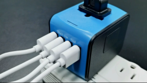 Travel Adapter Worldwide Universal International Power Plug Adapter W/2.4A 3xUSB-A and 3.0A Type-C Wall Charger European Travel Plug Adapter for Europe UK EU US CA AU Italy Asia