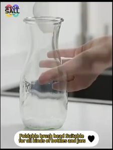 Long-Handled Silicone Bottle Brush: No Dead Angle Cleaning Solution