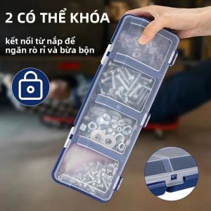 Hộp Đựng Đồ Đa Ngăn Bằng Nhựa Bền Dùng Để Đựng Đồ Dùng Điện Tử Và Trang Sức - Hộp Đựng Linh Kiện Nhỏ & Ốc Vít