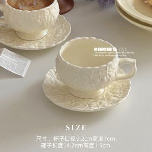 Cốc Cà Phê Sữa Tròn Cổ Điển Hoa Cốc Cà Phê Trưa Cốc Cà Phê Latte Cốc Đựng Sữa Cốc Đựng Trà Chiều Cốc Đựng Cà Phê Bằng Gốm Sứ