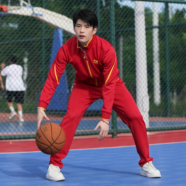 Men's%20and%20Women's%20Podium-Wear%20Autumn%20and%20Winter%20Chinese%20Team%20Basketball%20Sports%20Suit%20Martial%20Arts%20Table%20Tennis%20Training%20Fitness%20Wear%20National%20Service%20Red%20-%20Image%205