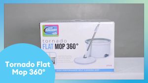 Home Gallery Tornado Flat Mop 360° with a Self-cleaning Bucket Set | Separates Dirty Water From Clean Rinse Water | Durable and Functional | ZT49-1