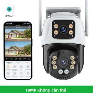 Camera IP WONSDAR WIFI 4K PTZ Với Ba Màn Hình Phát Hiện Con Người An Ninh Giám Sát Camera Quan Sát HD Ống Kính Kép Điều Khiển Ứng Dụng iCsee