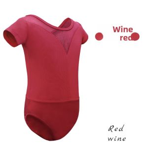 aiwuge | Childrens Dance Practice Suit Set Short Sleeve Dance Skirt Ballet Gymnastics Dance Wear