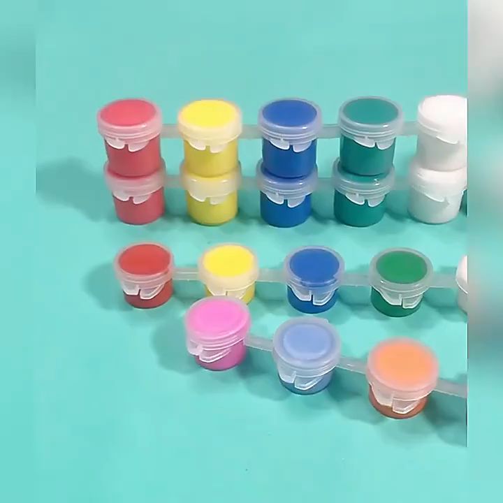 6/12 Colors Acrylic Paint Set Oil Watercolor Pigments DIY Wall Drawing