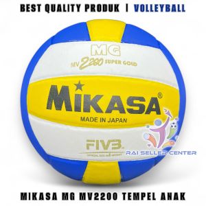 Bola Voli Voly Mikasa MG Super Gold Kumplit ( Pompa /Jaring & Pentil )