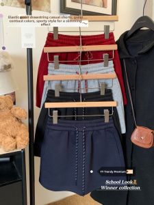 Gray A-Line Mini Skirt Womens Winter 2025 New Korean Style Casual All-Match Anti-Light Commute City Scenery Half-length Skirt